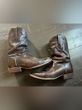 Men's Brown Leather Western Boots